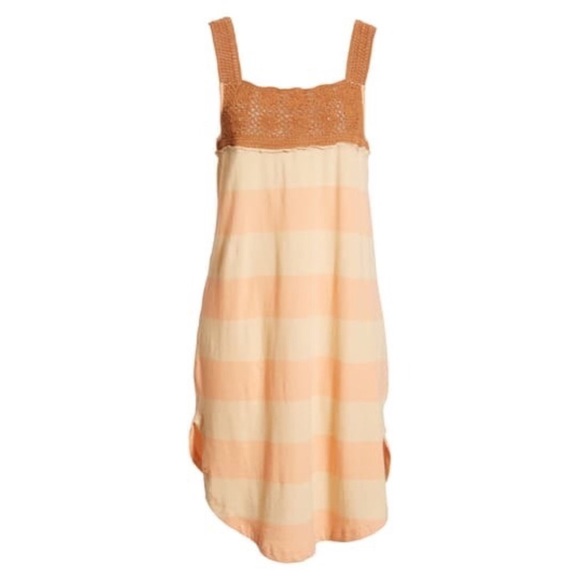 Free People Luca Stripe Crochet Tunic Top Dress - Picture 7 of 8